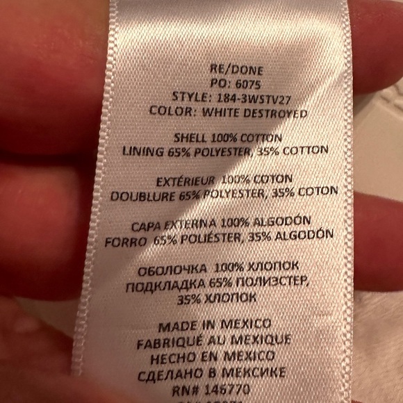 Re/Done 70’s Stove Pipe Jean - NWOT - Size 26 - Picture 9 of 12